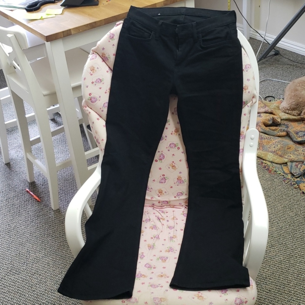 7 for all Mankind boot cut black jeans, New